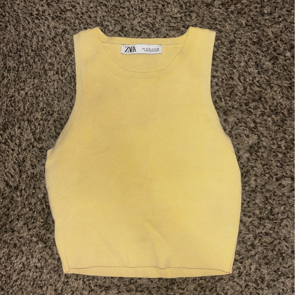 Zara Sunny Yellow Knit Sweater